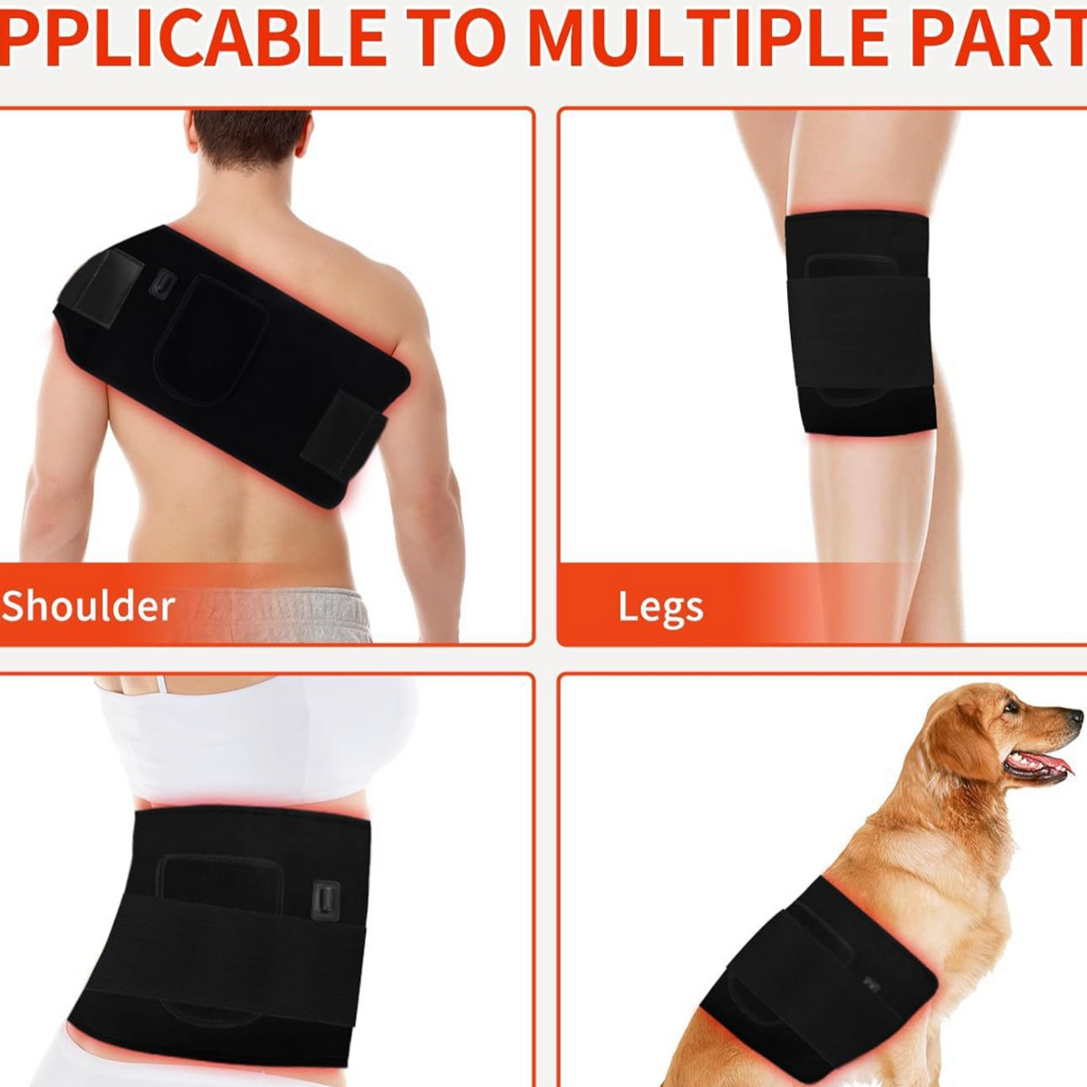 Faja de Terapia de Calor y Luz Roja para Relajaci�n Muscular
